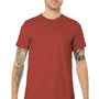 Bella + Canvas Mens Jersey Short Sleeve Crewneck T-Shirt - Rust Red