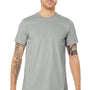 Bella + Canvas Mens Jersey Short Sleeve Crewneck T-Shirt - Silver Grey