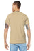 Bella + Canvas BC3001/3001 Mens Jersey Short Sleeve Crewneck T-Shirt Soft Cream Model Back