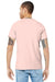 Bella + Canvas BC3001/3001 Mens Jersey Short Sleeve Crewneck T-Shirt Soft Pink Model Back