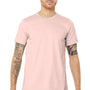 Bella + Canvas Mens Jersey Short Sleeve Crewneck T-Shirt - Soft Pink