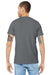 Bella + Canvas BC3001/3001 Mens Jersey Short Sleeve Crewneck T-Shirt Storm Grey Model Back