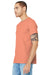 Bella + Canvas BC3001/3001C Mens Jersey Short Sleeve Crewneck T-Shirt Sunset Orange Model 3Q
