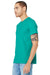 Bella + Canvas BC3001/3001C Mens Jersey Short Sleeve Crewneck T-Shirt Teal Green Model 3Q