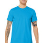 Bella + Canvas Mens Jersey Short Sleeve Crewneck T-Shirt - Turquoise Blue