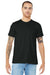 Bella + Canvas BC3001/3001 Mens Jersey Short Sleeve Crewneck T-Shirt Vintage Black Model Front