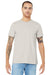 Bella + Canvas BC3001/3001 Mens Jersey Short Sleeve Crewneck T-Shirt Vintage White Model Front
