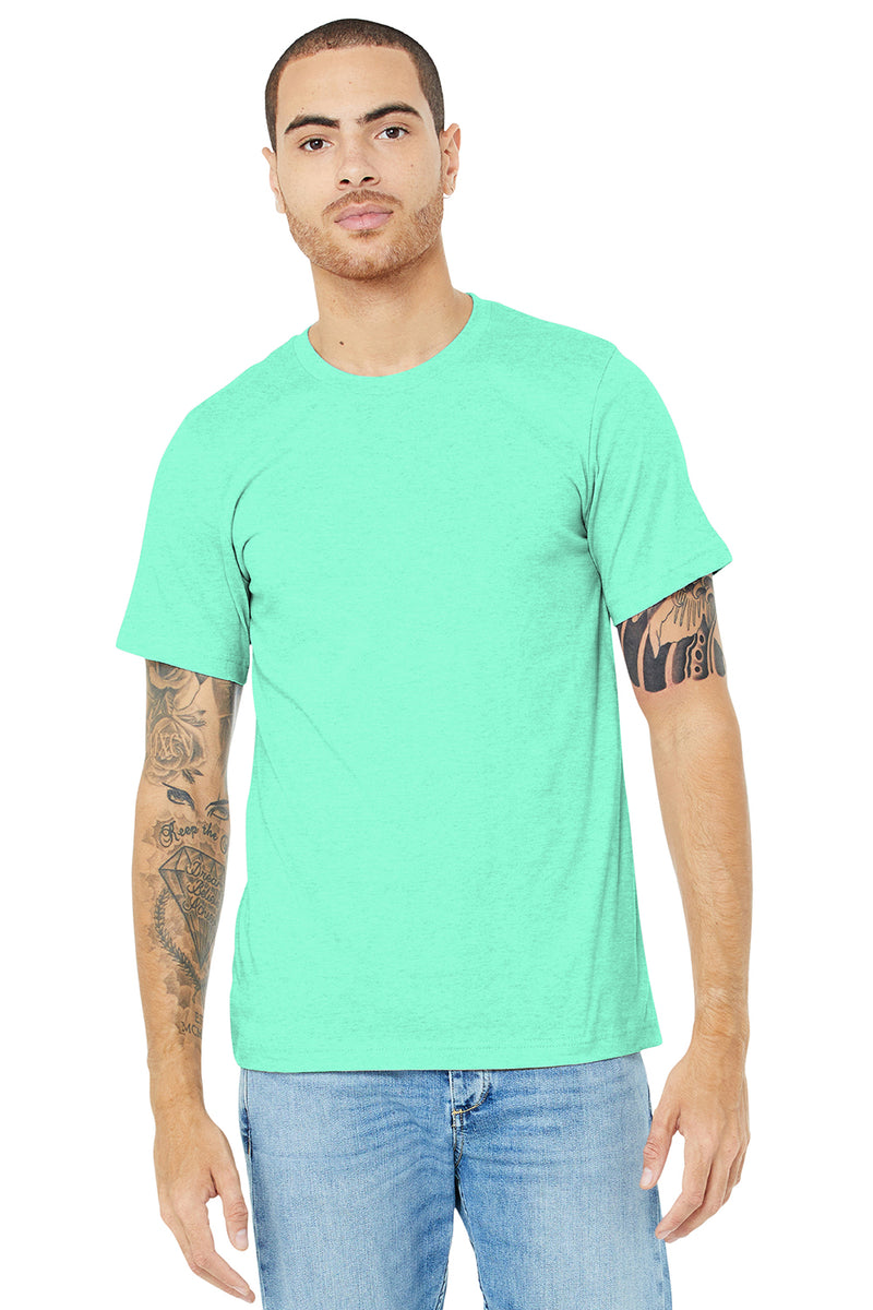 3001C Greenwich Fit T-Shirt - 4.2 Oz 100% Cotton Fitted Tee, Rust Color, Size S - View #3