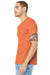 Bella + Canvas BC3001CVC/3001CVC Mens Heather CVC Short Sleeve Crewneck T-Shirt Heather Orange Model 3Q