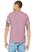 Bella + Canvas BC3001CVC/3001CVC Mens Heather CVC Short Sleeve Crewneck T-Shirt Heather Prism Lilac Purple Model Back
