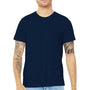 Bella + Canvas Mens USA Made Jersey Short Sleeve Crewneck T-Shirt - Navy Blue - Closeout
