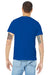 Bella + Canvas BC3001U Mens USA Made Jersey Short Sleeve Crewneck T-Shirt Royal Blue Model Back