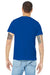 Bella + Canvas 3001U/3001USA Mens USA Made Jersey Short Sleeve Crewneck T-Shirt Royal Blue Model Back