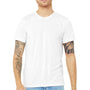 Bella + Canvas Mens USA Made Jersey Short Sleeve Crewneck T-Shirt - White