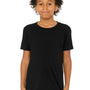 Bella + Canvas Youth Jersey Short Sleeve Crewneck T-Shirt - Black