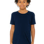 Bella + Canvas Youth Jersey Short Sleeve Crewneck T-Shirt - Navy Blue