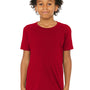 Bella + Canvas Youth Jersey Short Sleeve Crewneck T-Shirt - Red