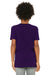 Bella + Canvas 3001Y Youth Jersey Short Sleeve Crewneck T-Shirt Team Purple Model Back