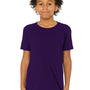 Bella + Canvas Youth Jersey Short Sleeve Crewneck T-Shirt - Team Purple