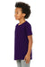 Bella + Canvas 3001Y Youth Jersey Short Sleeve Crewneck T-Shirt Team Purple Model Side