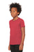 Bella + Canvas BC3001YCVC Youth CVC Short Sleeve Crewneck T-Shirt Heather Red Model 3Q