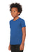 Bella + Canvas BC3001YCVC Youth CVC Short Sleeve Crewneck T-Shirt Heather True Royal Blue Model 3Q