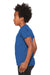 Bella + Canvas BC3001YCVC/3001YCVC Youth Jersey Short Sleeve Crewneck T-Shirt Heather True Royal Blue Model Side