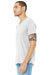 Bella + Canvas BC3005/3005/3655C Mens Jersey Short Sleeve V-Neck T-Shirt Ash Grey Model 3Q