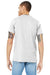 Bella + Canvas BC3005/3005 Mens Jersey Short Sleeve V-Neck T-Shirt Ash Grey Model Back