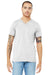 Bella + Canvas BC3005/3005/3655C Mens Jersey Short Sleeve V-Neck T-Shirt Ash Grey Model Front