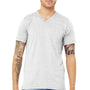 Bella + Canvas Mens Jersey Short Sleeve V-Neck T-Shirt - Ash Grey