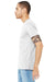 Bella + Canvas BC3005/3005/3655C Mens Jersey Short Sleeve V-Neck T-Shirt Ash Grey Model Side