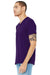 Bella + Canvas BC3005/3005/3655C Mens Jersey Short Sleeve V-Neck T-Shirt Team Purple Model 3Q