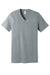 Bella + Canvas BC3005CVC Mens CVC Short Sleeve V-Neck T-Shirt Heather Grey Flat Front