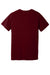 Bella + Canvas BC3005CVC Mens CVC Short Sleeve V-Neck T-Shirt Heather Cardinal Red Flat Back