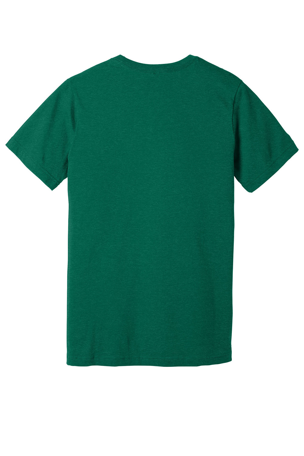 Bella + Canvas BC3005CVC Mens CVC Short Sleeve V-Neck T-Shirt Heather Grass Green Flat Back