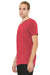 Bella + Canvas BC3005CVC Mens CVC Short Sleeve V-Neck T-Shirt Heather Red Model 3Q