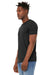 Bella + Canvas BC3301/3301 Mens Jersey Short Sleeve Crewneck T-Shirt Heather Black Model Side