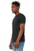 Bella + Canvas BC3301/3301C/3301 Mens Jersey Short Sleeve Crewneck T-Shirt Heather Black Model Side