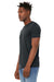 Bella + Canvas BC3301/3301 Mens Jersey Short Sleeve Crewneck T-Shirt Heather Black Model 3Q