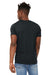 Bella + Canvas BC3301/3301 Mens Jersey Short Sleeve Crewneck T-Shirt Heather Dark Grey Model Back