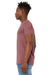 Bella + Canvas BC3301/3301 Mens Jersey Short Sleeve Crewneck T-Shirt Heather Mauve Model Side