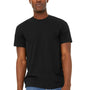 Bella + Canvas Mens Jersey Short Sleeve Crewneck T-Shirt - Solid Black