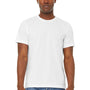 Bella + Canvas Mens Jersey Short Sleeve Crewneck T-Shirt - Solid White