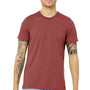 Bella + Canvas Mens Short Sleeve Crewneck T-Shirt - Clay Red