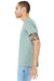 Bella + Canvas BC3413/3413C/3413 Mens Short Sleeve Crewneck T-Shirt Dusty Blue Model Side