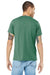 Bella + Canvas BC3413/3413C/3413 Mens Short Sleeve Crewneck T-Shirt Grass Green Model Back