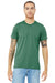 Bella + Canvas BC3413/3413C/3413 Mens Short Sleeve Crewneck T-Shirt Grass Green Model Front