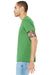 Bella + Canvas BC3413/3413C/3413 Mens Short Sleeve Crewneck T-Shirt Green Model Side