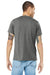 Bella + Canvas BC3413/3413C/3413 Mens Short Sleeve Crewneck T-Shirt Grey Model Back
